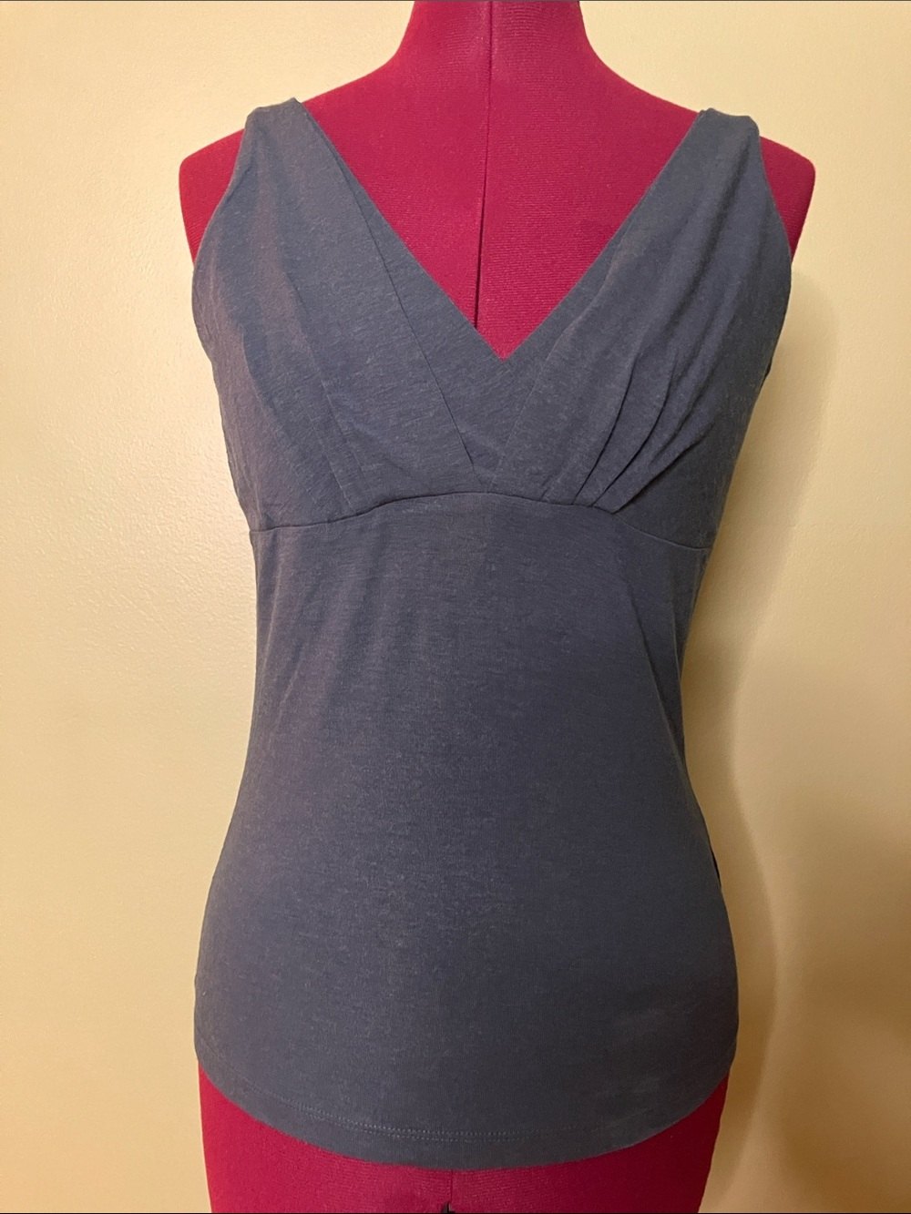 Kenneth Cole New York Slate Blue V-Neck Tank Top
